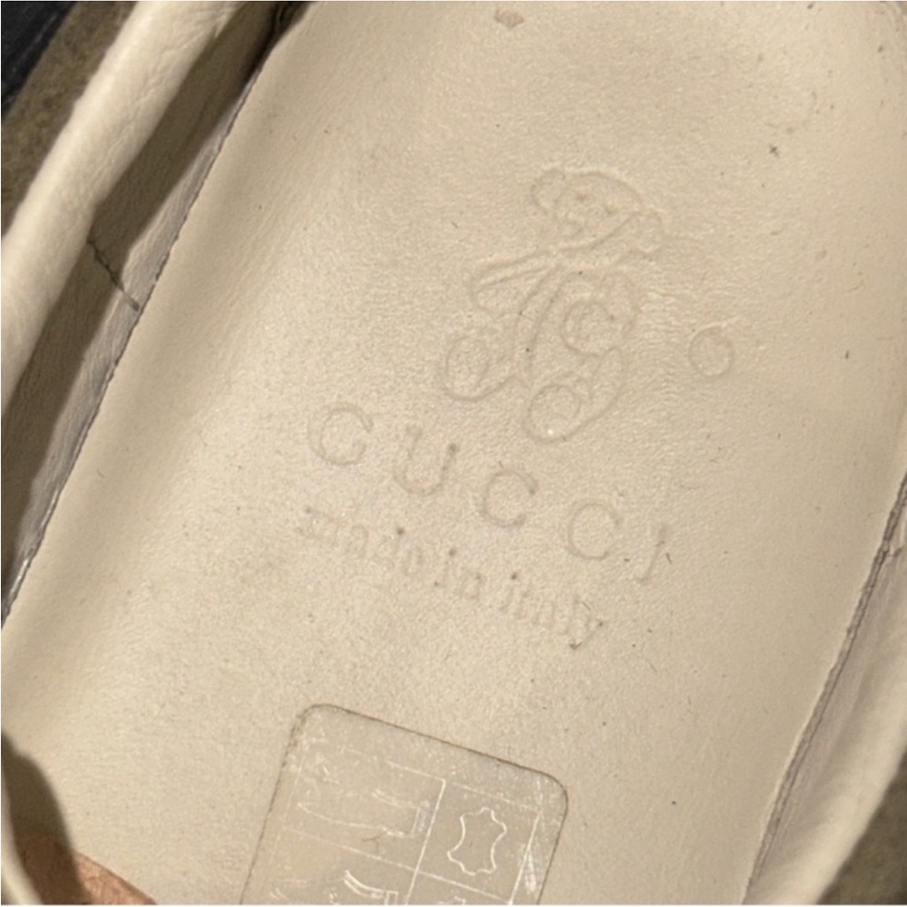 Authentic Gucci luxury designer signature Web suede leather slip on sneakers 13 - Picture 7 of 16